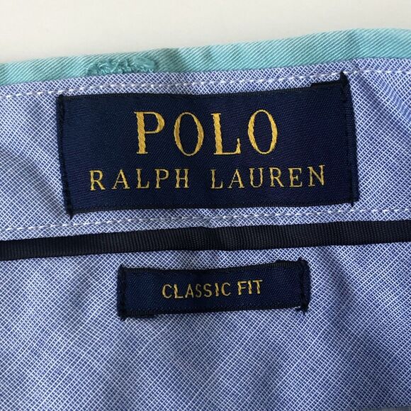 Polo Ralph Lauren Men’s Size 34 Classic Fit Green Chino Shorts - Picture 5 of 16